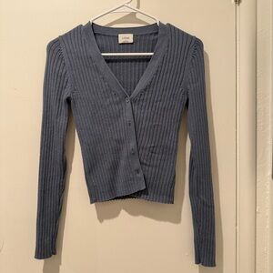 Aritzia Blue Wilfred Cardigan Size S